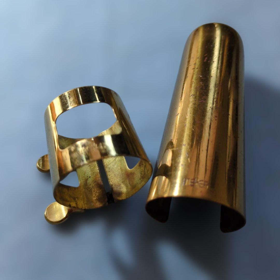 アルトサックスHR　メイヤーヴィンテージリガチャー＆キャップ