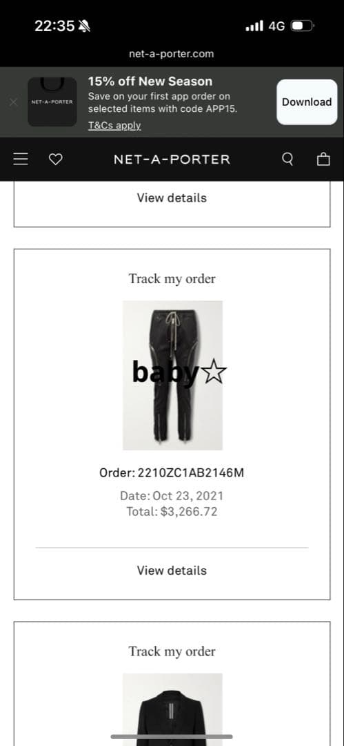 パンツ RICK OWENS / BAUHAUS CARGO LEATHER FW21