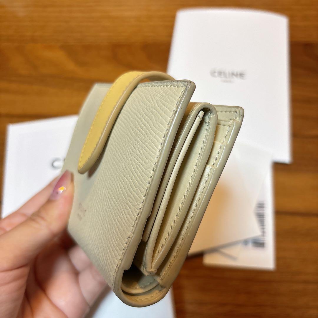 CELINE イエロー 二つ折り財布