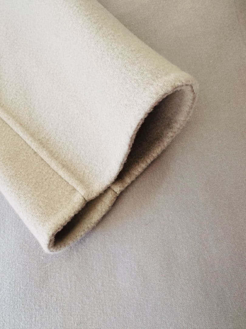 Whim Gazette ノーカラーリバーロングコート 定価99000円