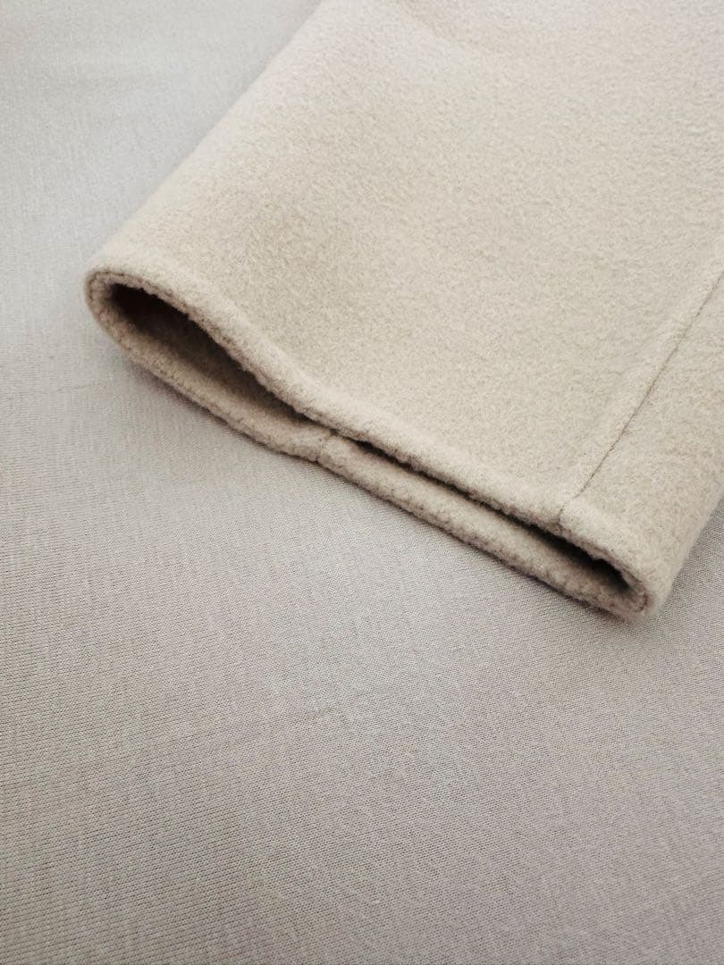 Whim Gazette ノーカラーリバーロングコート 定価99000円