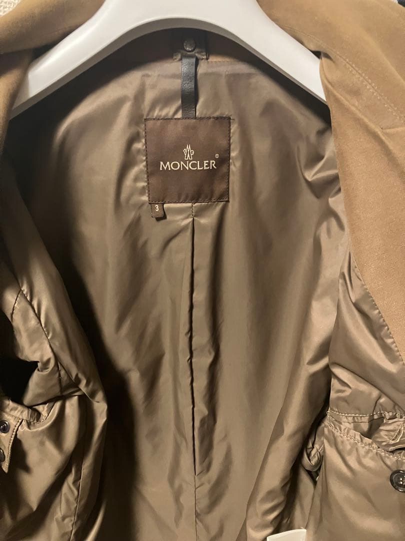 MONCLER ベージュライトブラウン ジャケット サイズ3 イタリア製 メンズ