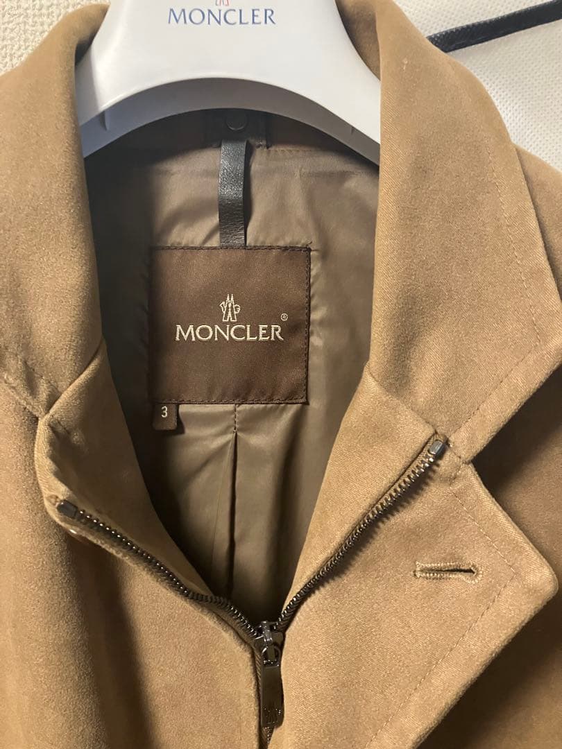MONCLER ベージュライトブラウン ジャケット サイズ3 イタリア製 メンズ