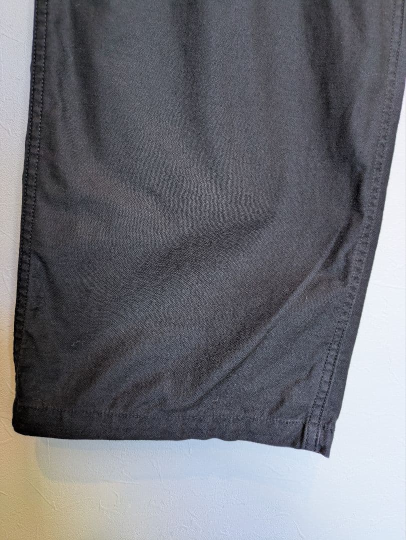 CIOTA スビンコットンムラ糸バックサテンベイカーパンツ 【5】BLACK