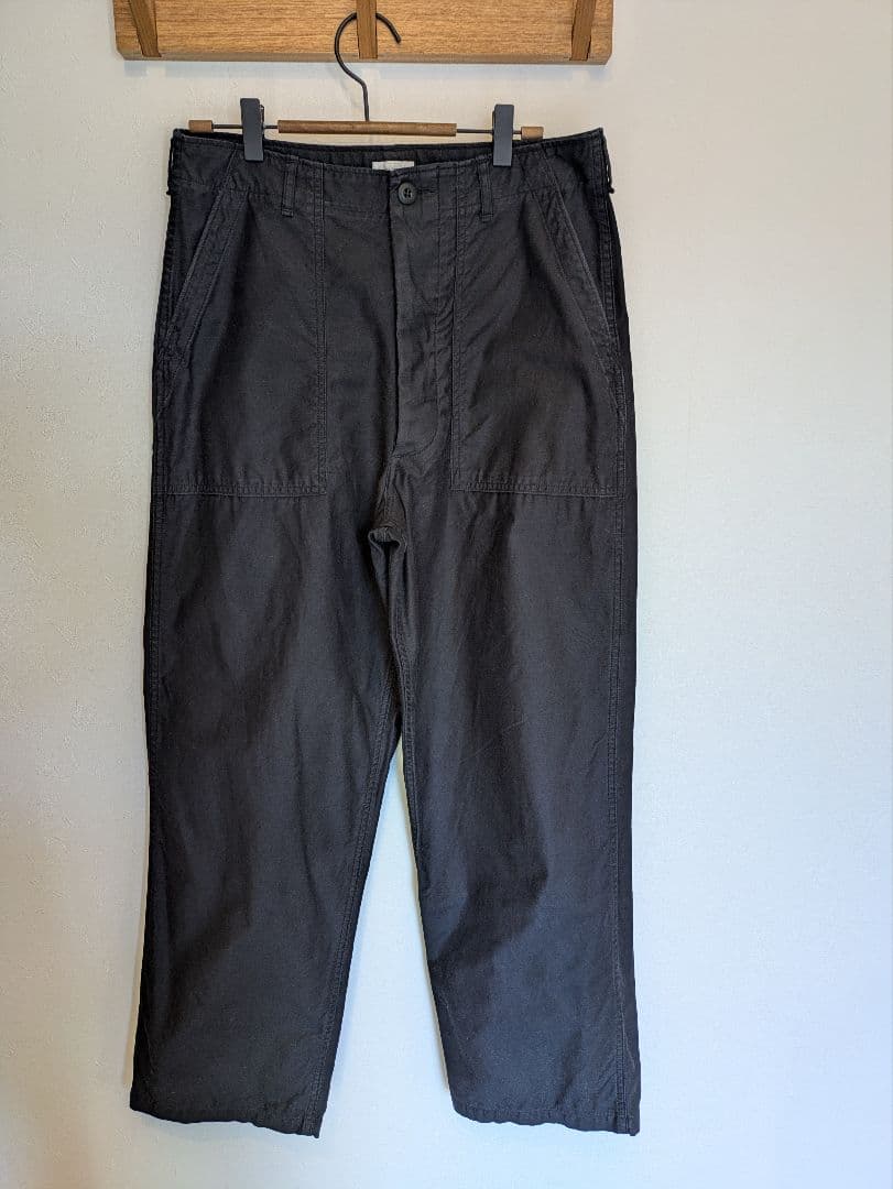 CIOTA スビンコットンムラ糸バックサテンベイカーパンツ 【5】BLACK