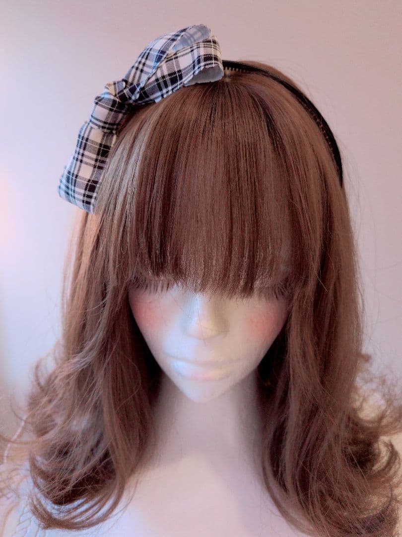 【R・カ】リボン・カチューシャ(クリスタルストーン)