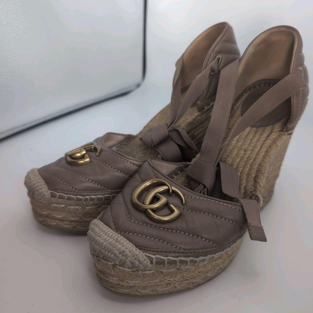 GUCCI グッチ マーモント 金具 エスパドリーユ