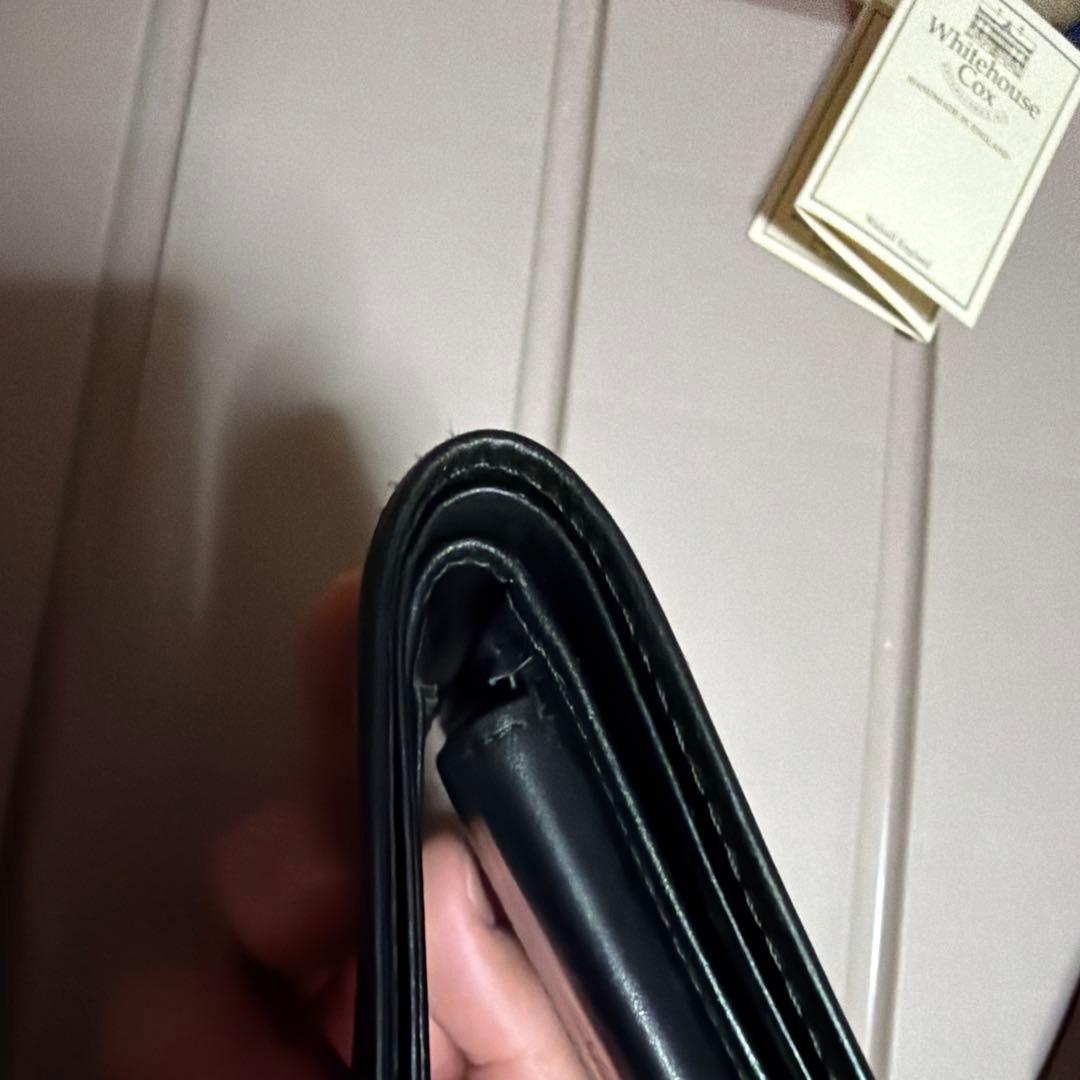 Whitehouse Cox 二つ折り財布 ブラック　s1058