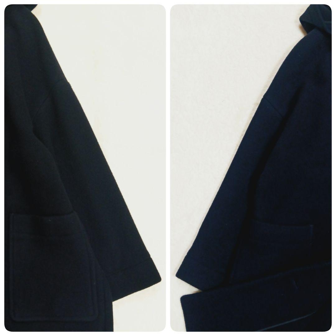 maison de soil メゾンドソイル ウールフードコート ネイビー