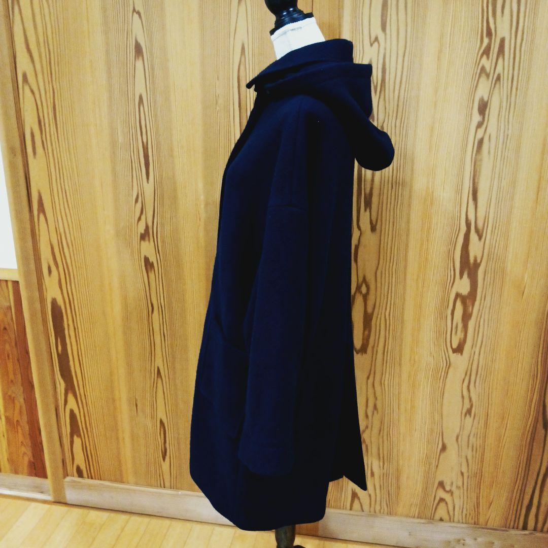 maison de soil メゾンドソイル ウールフードコート ネイビー