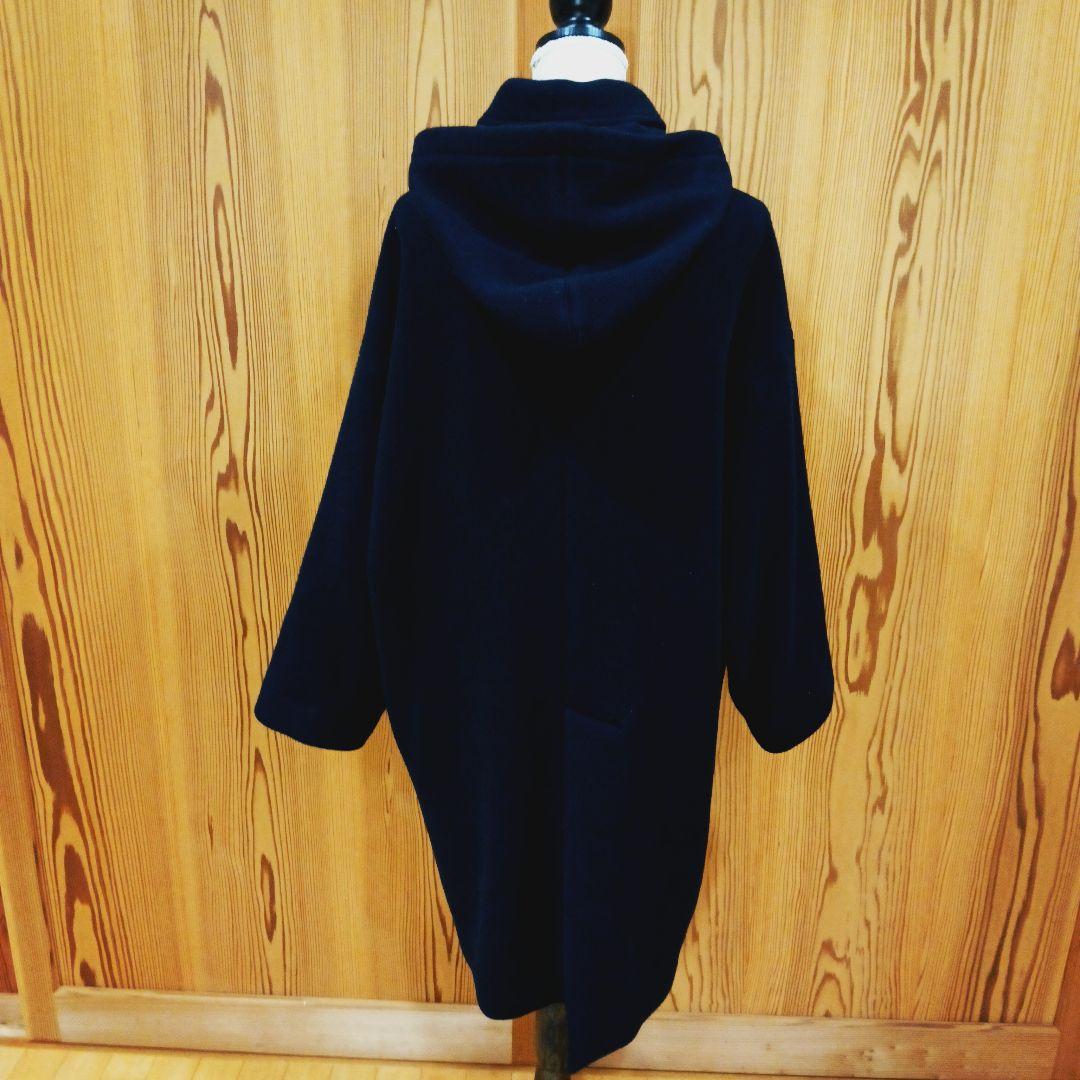 maison de soil メゾンドソイル ウールフードコート ネイビー