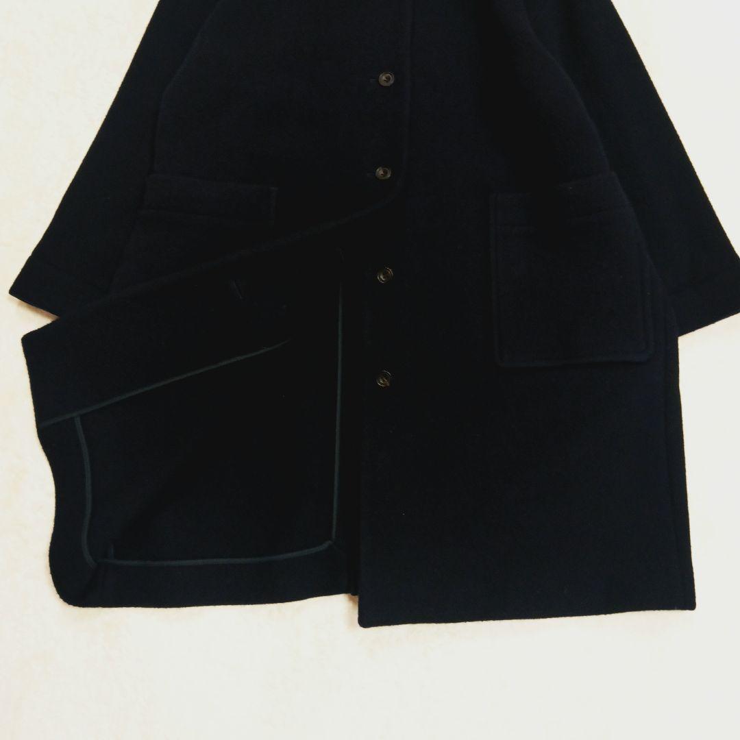 maison de soil メゾンドソイル ウールフードコート ネイビー