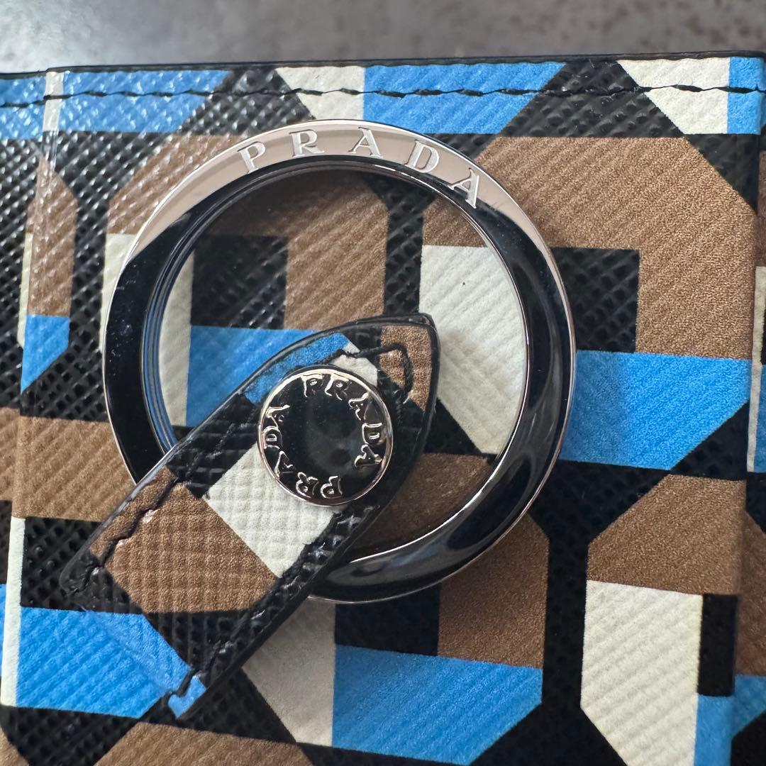 【新品未使用】PRADA非売品サフィアーノトライアングルキーケース