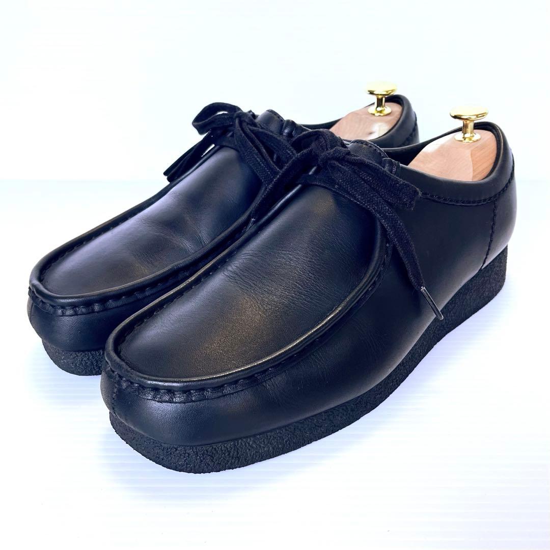 極美品✨ clarks クラークス ワラビー レザー 26cm ブラック
