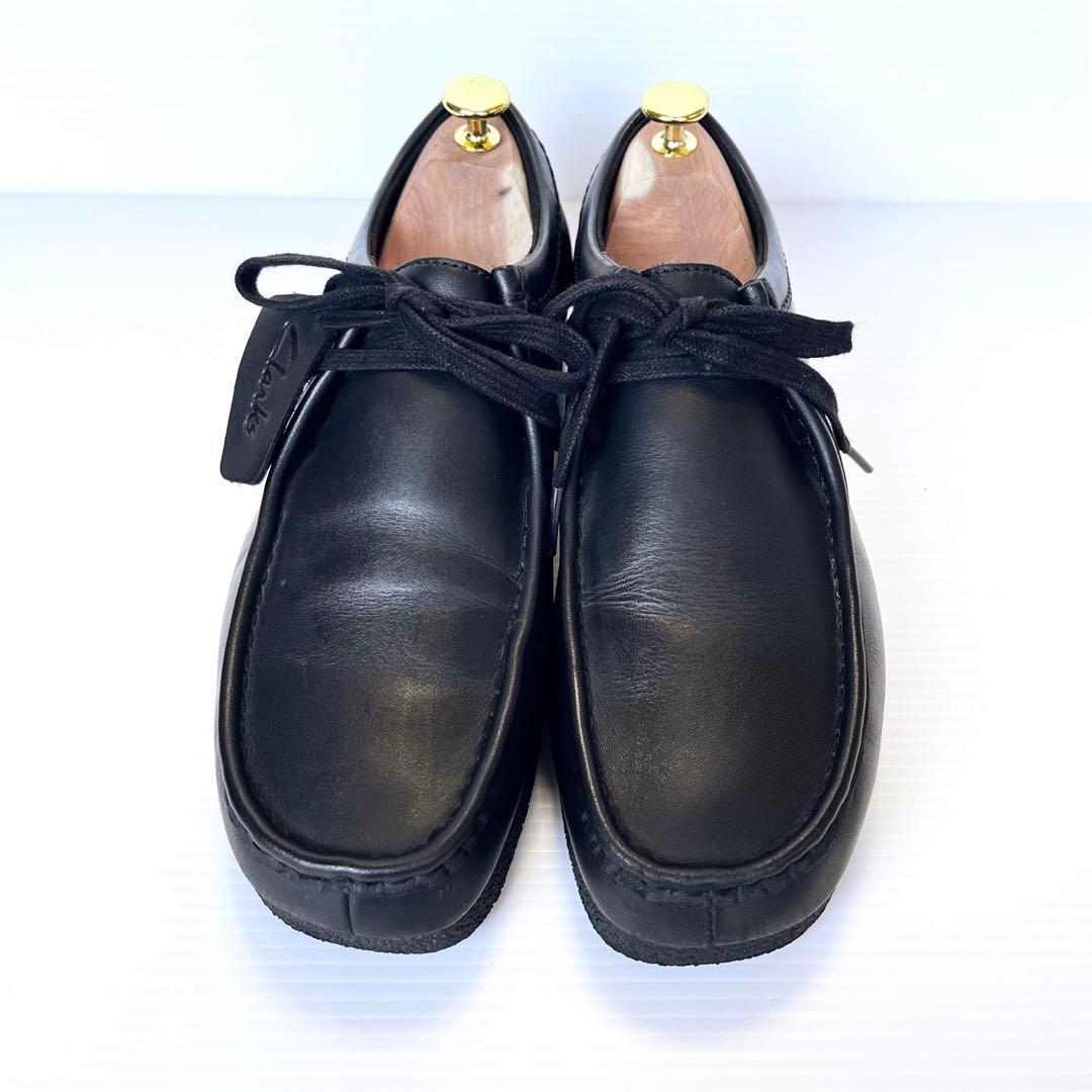 極美品✨ clarks クラークス ワラビー レザー 26cm ブラック