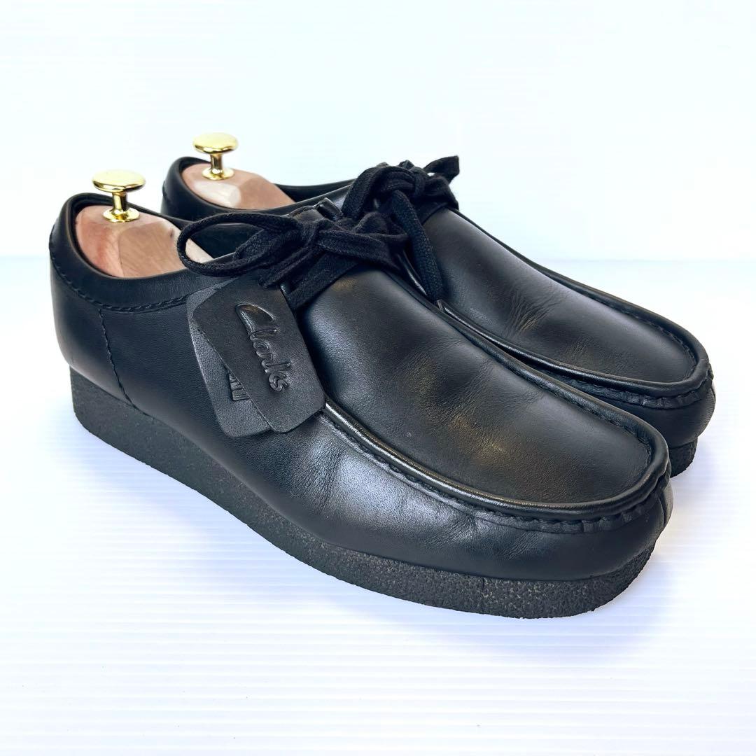 極美品✨ clarks クラークス ワラビー レザー 26cm ブラック