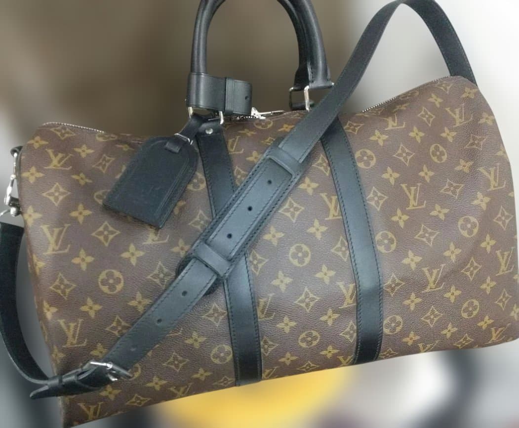 極美品 ヴィトン キーポル バンドリエール 45 モノグラム マカサー