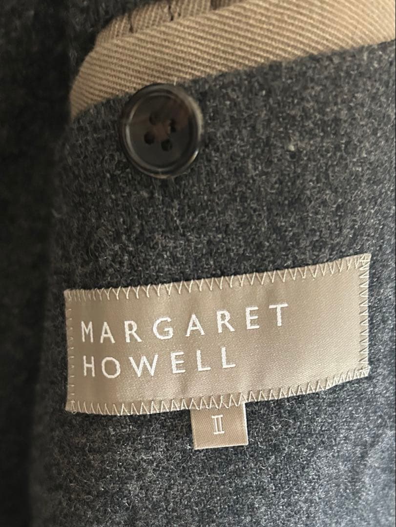 マーガレットハウエル　ベージュ ステンカラー　コート II 美品M MHL