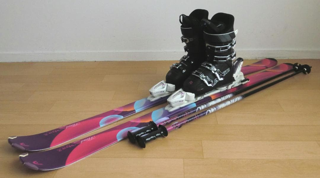 ■■1月限定■送料無料■HEAD■女性用スキーフルセット■板149靴24.5■■