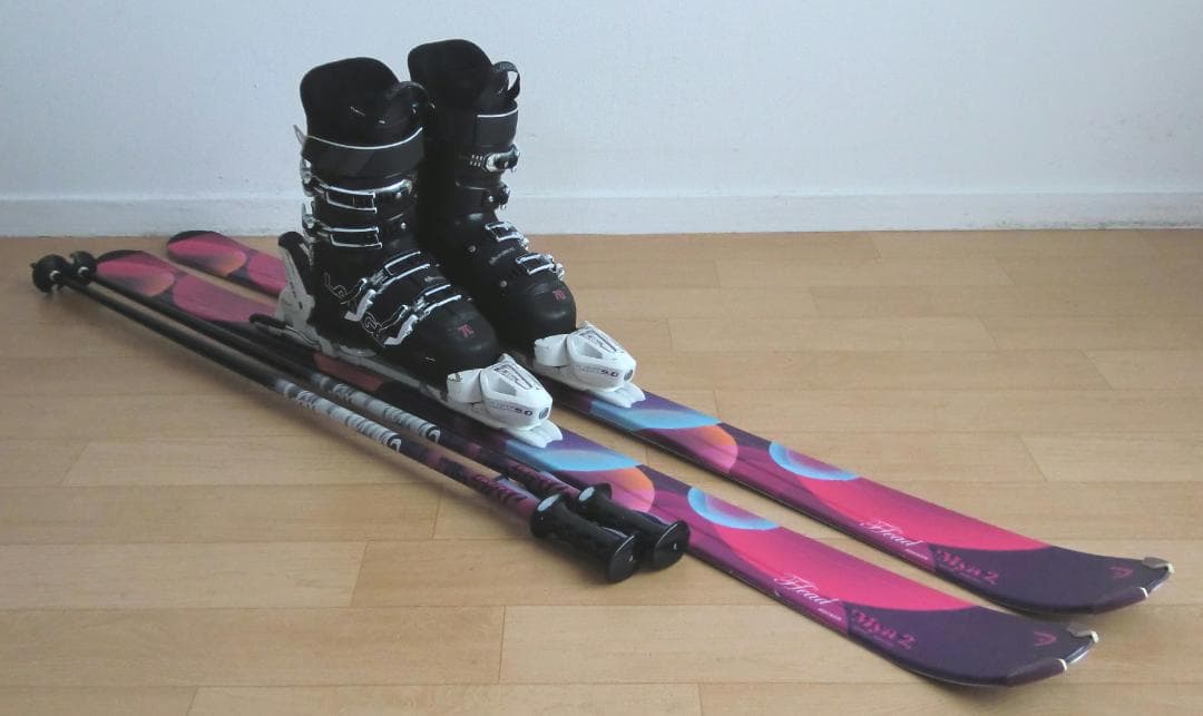 ■■1月限定■送料無料■HEAD■女性用スキーフルセット■板149靴24.5■■