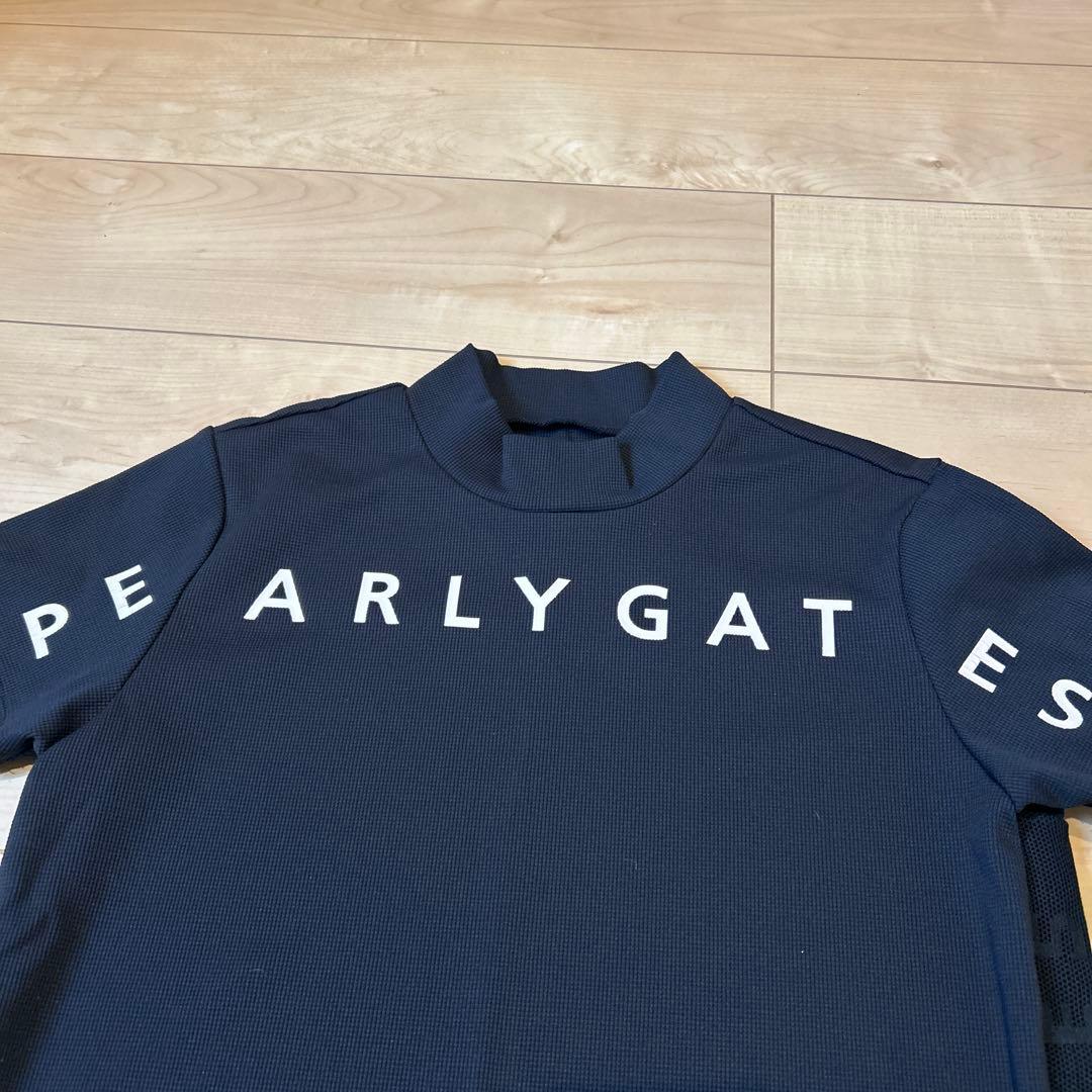 【24時間限定】パーリーゲイツモックネック（ブラック×ピンク）