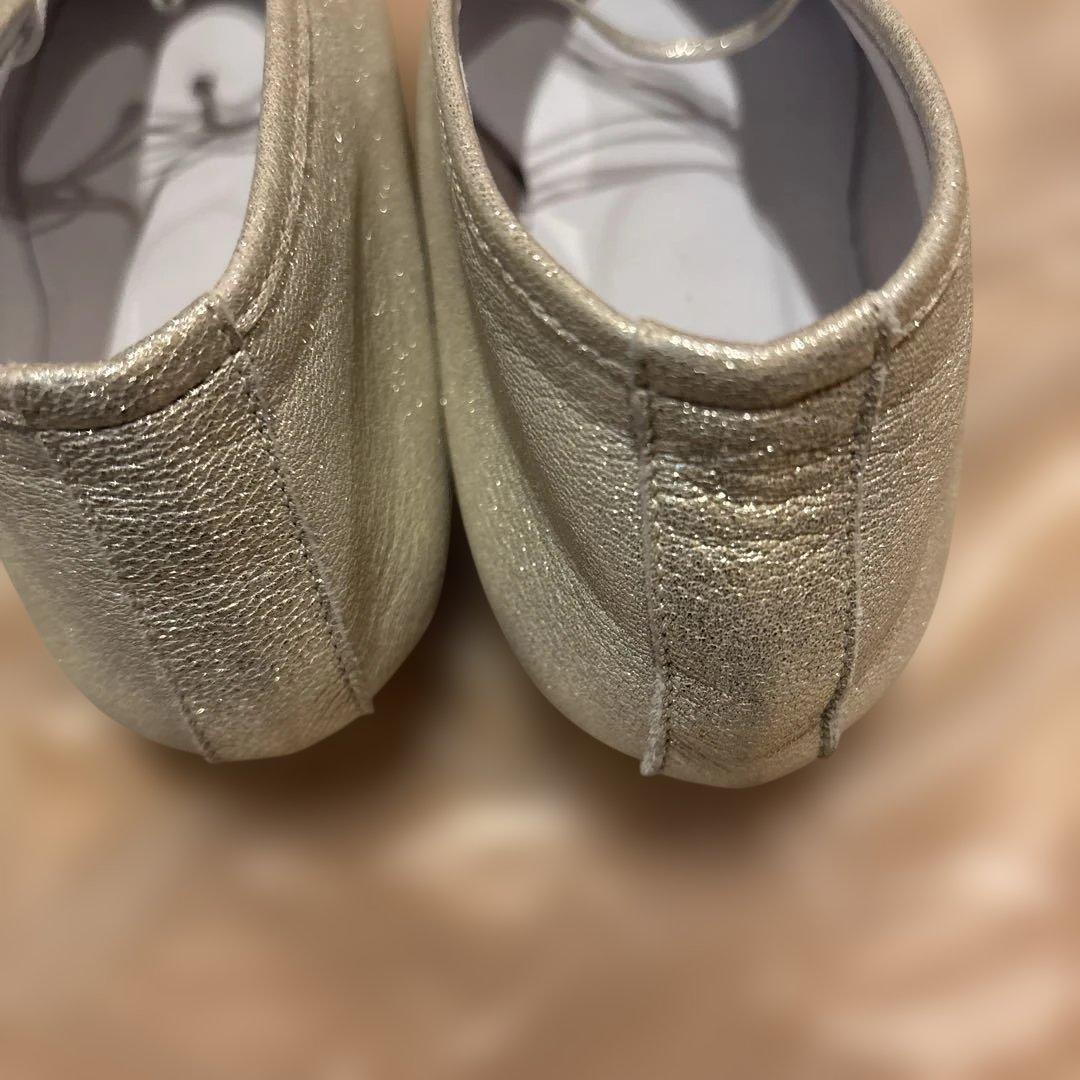 SUI シルバーレースアップシューズ