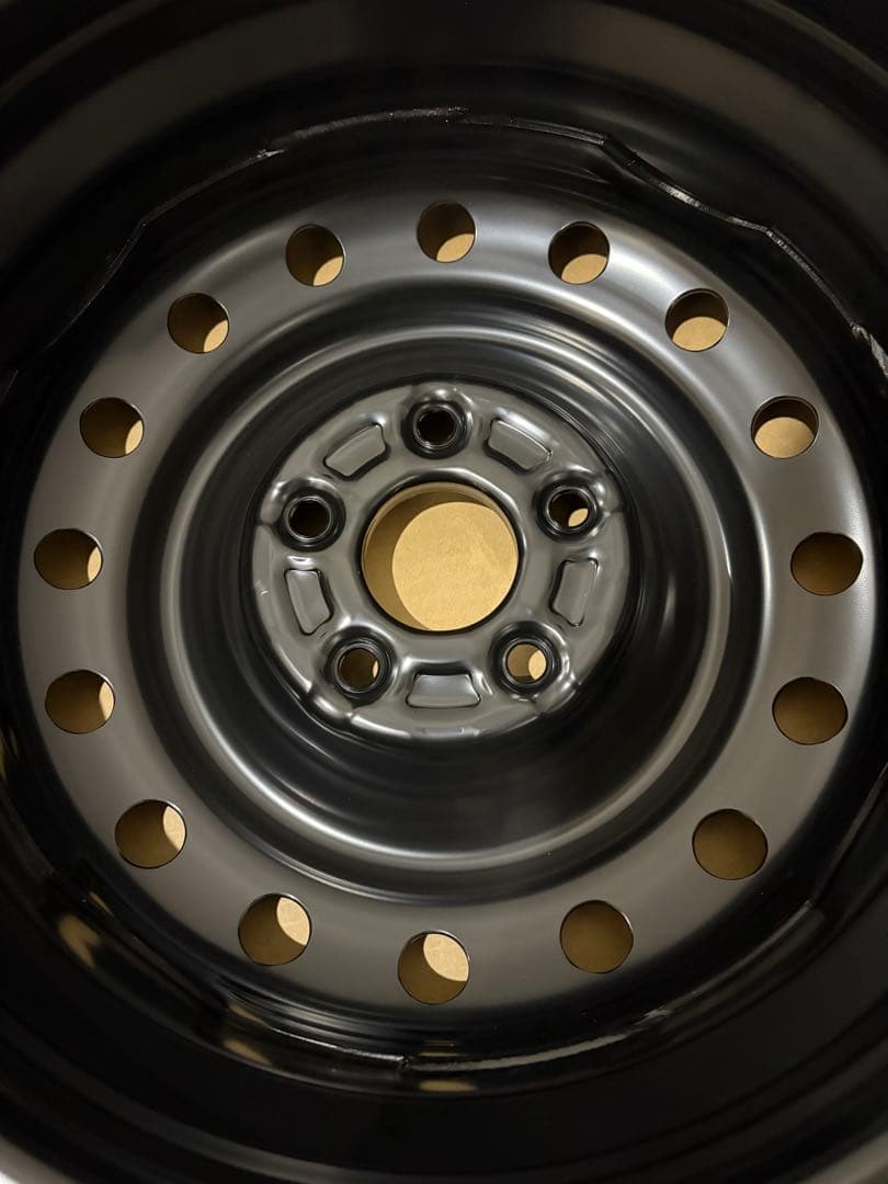 新品 ホンダ 16インチ スチールホイール 4本 鉄チン キャップ&バルブ付き