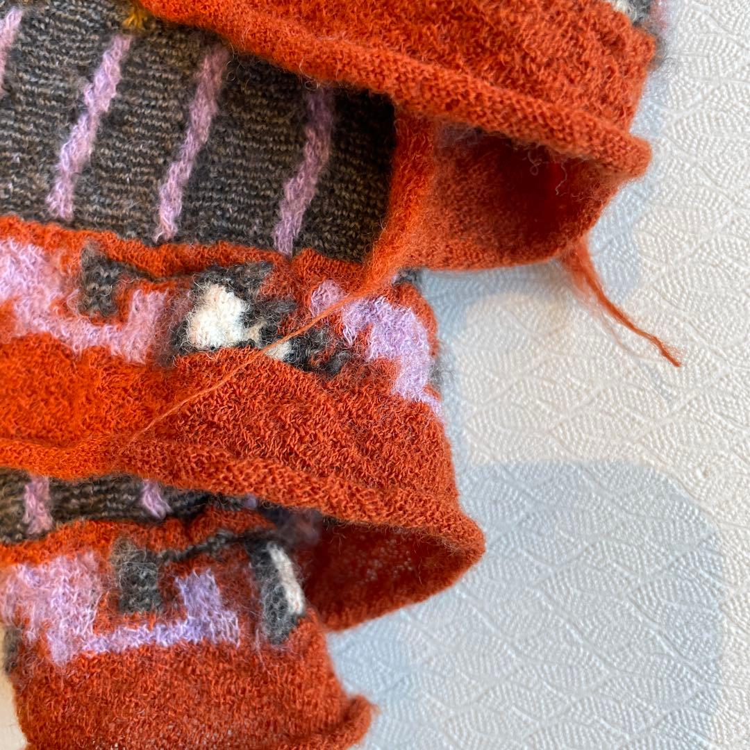 キャピタル 縮絨ウール SPEAKEASY HAPPYマフラー　グレー