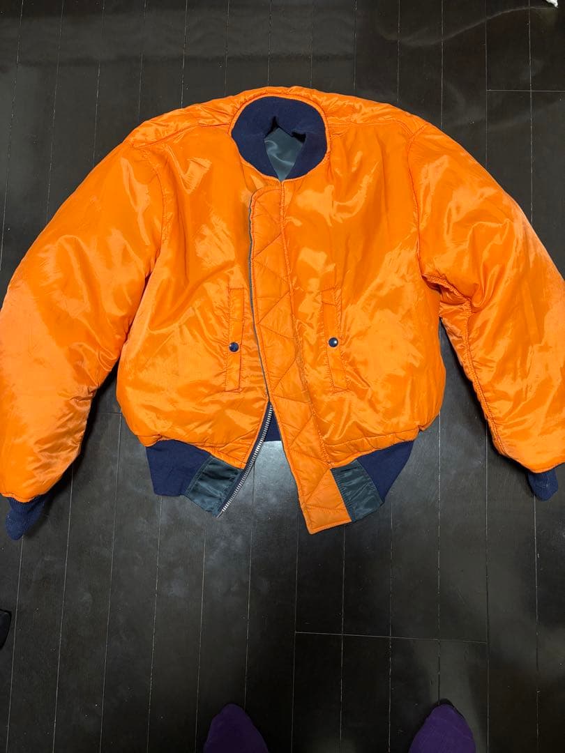 アメリカ製 GREENBRIER ma-1 Flight Jacket ネイビー