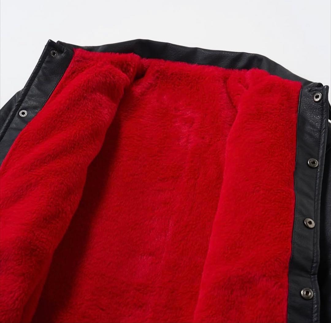 ウェア RIPPER FAKE LEATHER COACH JACKET