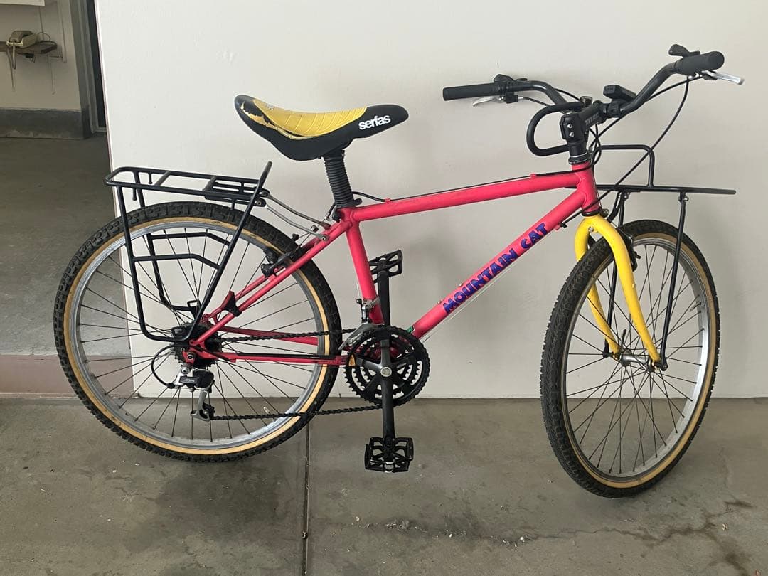 MOUNTAIN CAT マウンテンバイク ピンク/イエロー