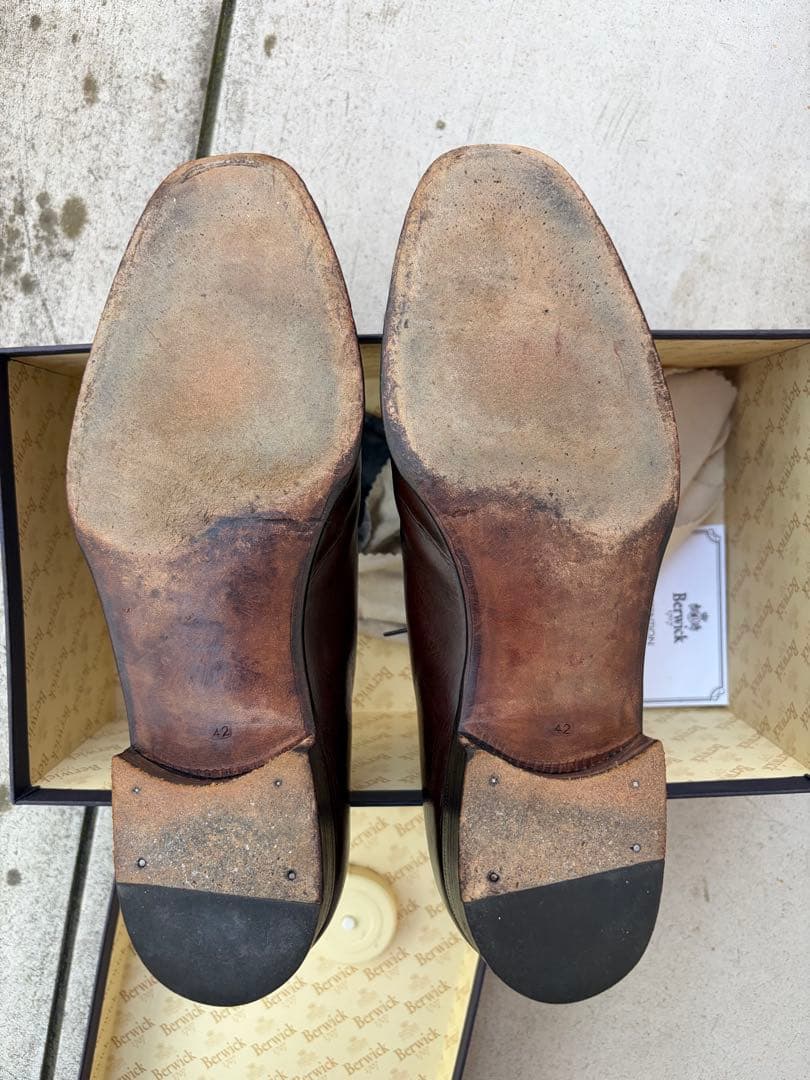 【クリスマス特価】エンツォボナフェ × BEAMS クォーターブローグシューズ