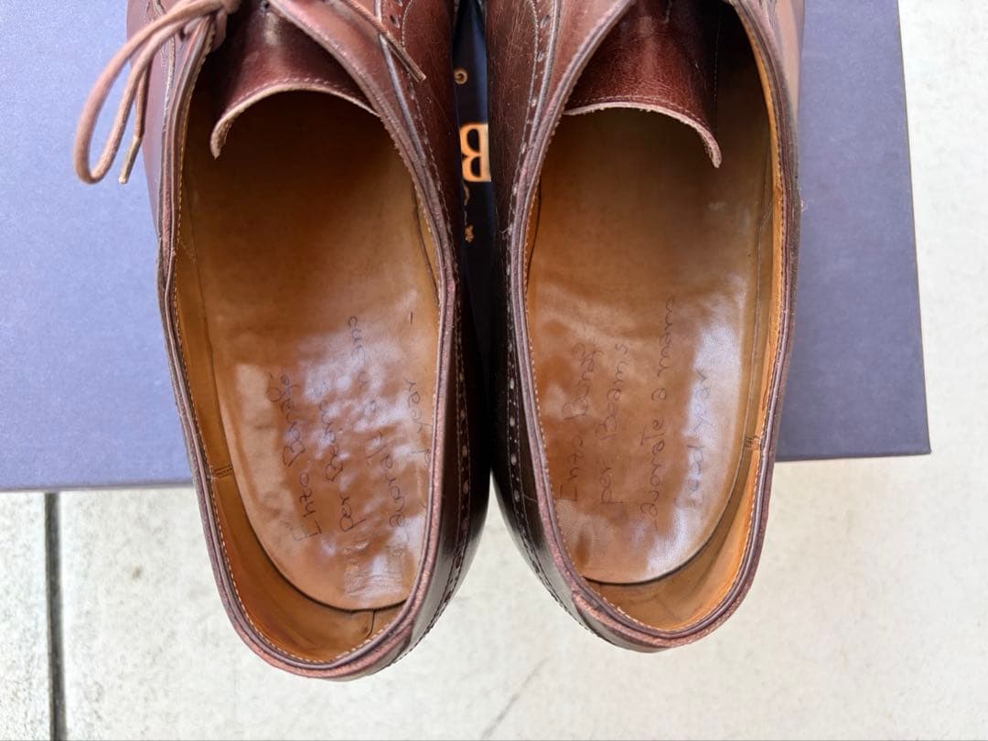 【クリスマス特価】エンツォボナフェ × BEAMS クォーターブローグシューズ