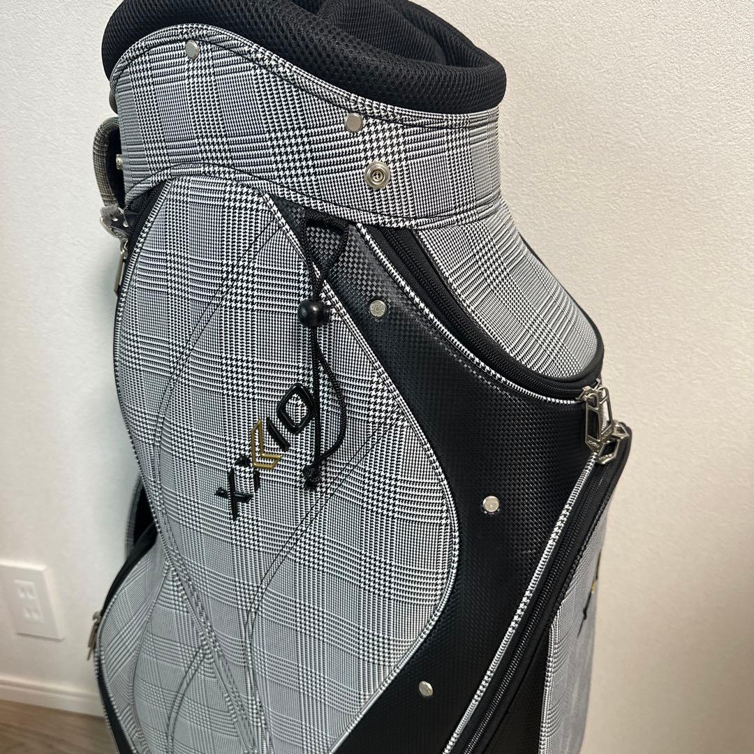 XXIO ゴルフバッグ グレンチェックキャディバッグ