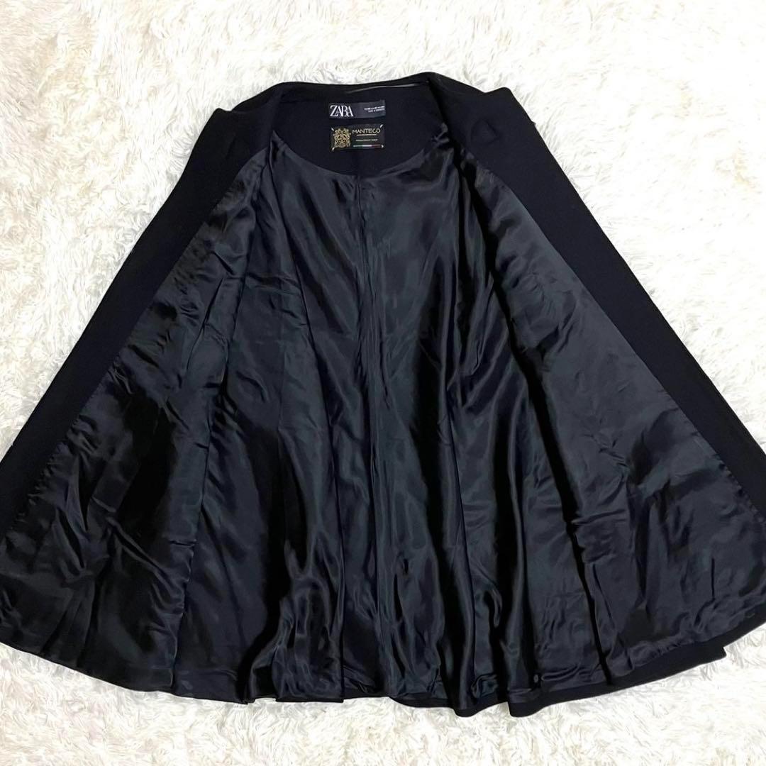 【極美品】希少　完売品　ザラ　MANTECO ケープコート　マント　ポンチョ　黒