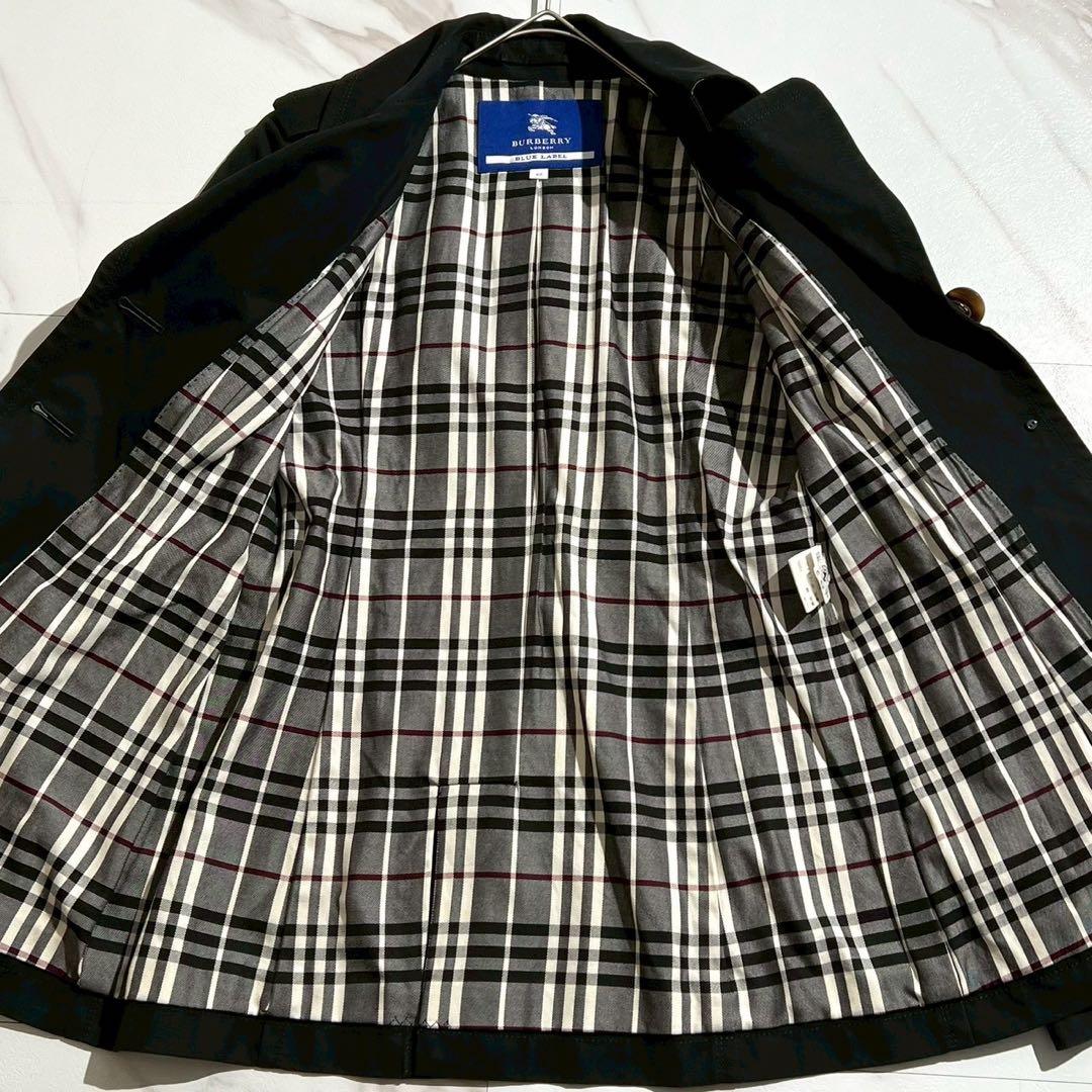 バーバリーブルーレーベル ショートトレンチコート ノバチェック