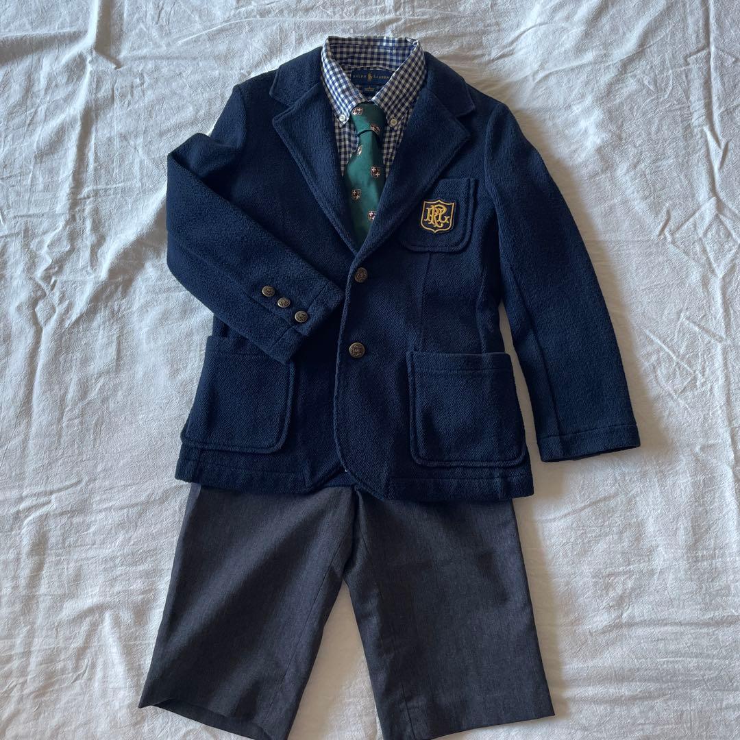 ラルフローレン フォーマルスーツセット120　エンブレム 入学式
