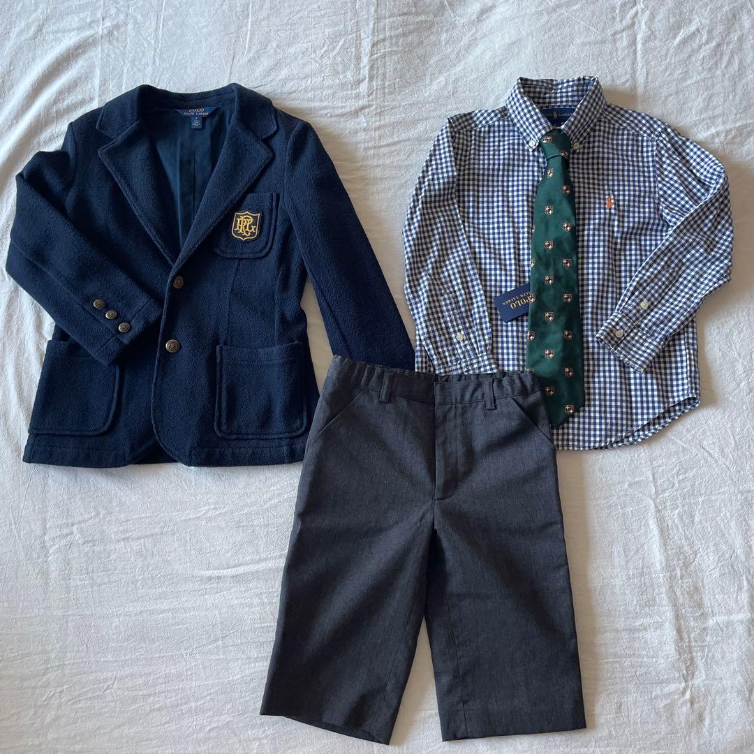ラルフローレン フォーマルスーツセット120　エンブレム 入学式