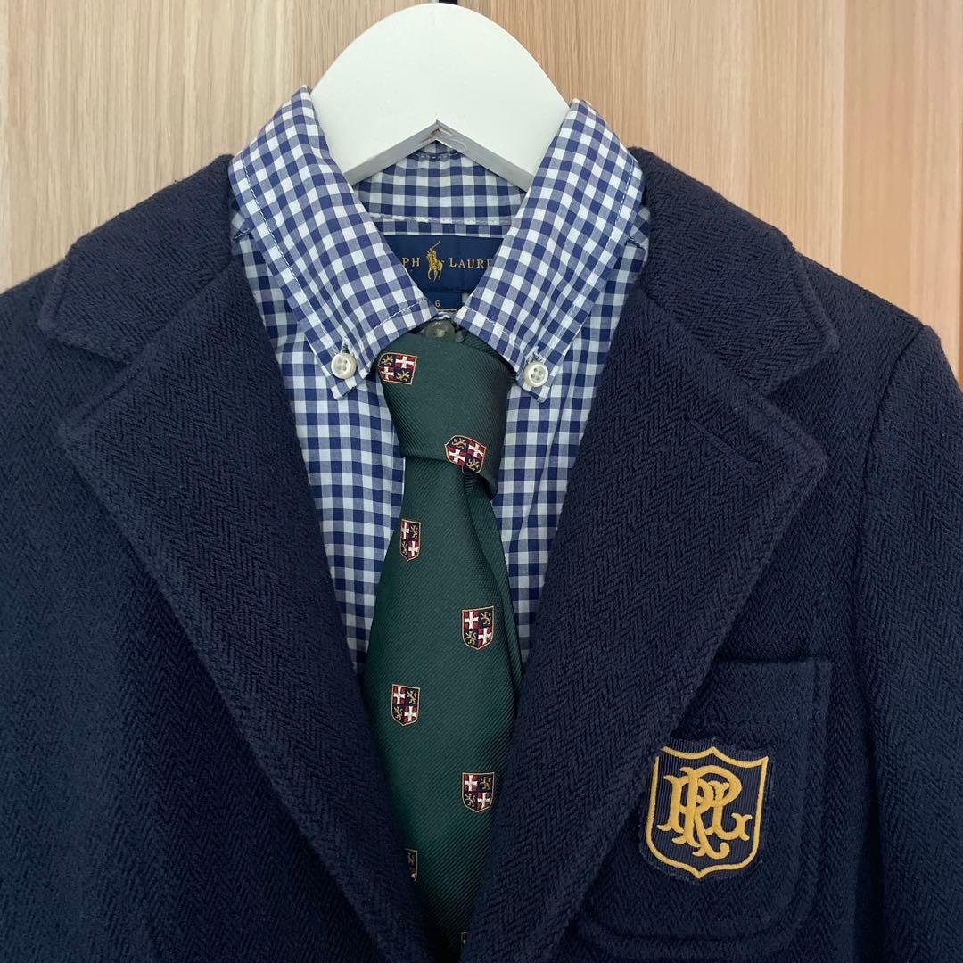 ラルフローレン フォーマルスーツセット120　エンブレム 入学式