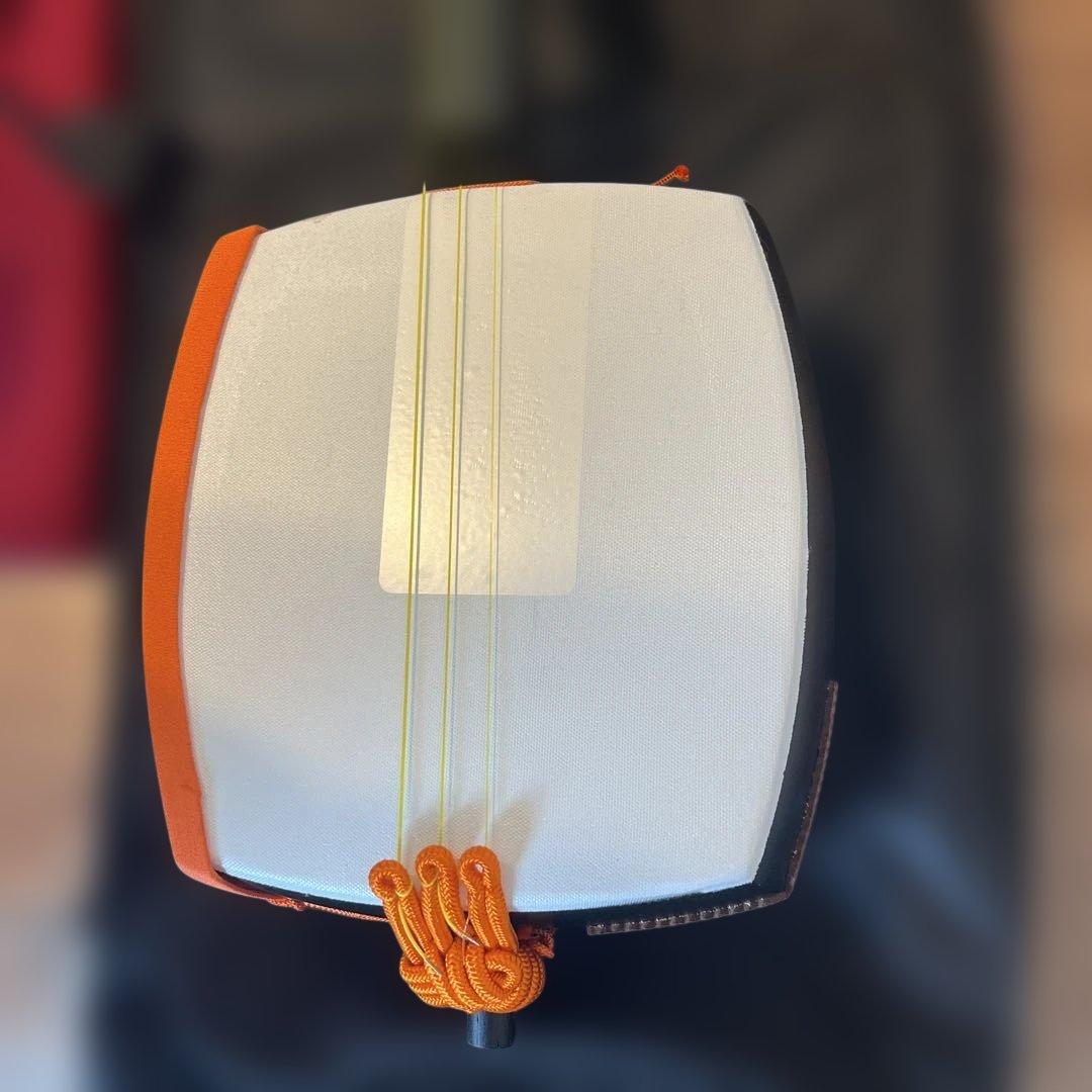 【貴重/破れ無し】三味線 中棹/ケース付き（初心者セット）