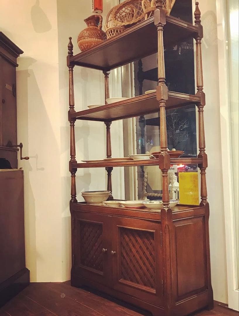 オランダ ヴィンテージ　オープンシェルフ　棚　両面