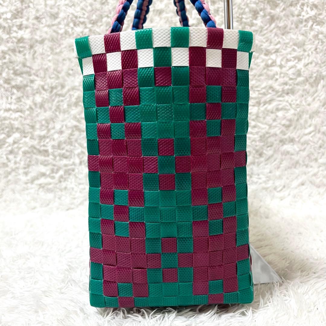 ✨定番品✨MARNI マルニ ピクニックバッグ カゴバッグ ジャージーハンドル