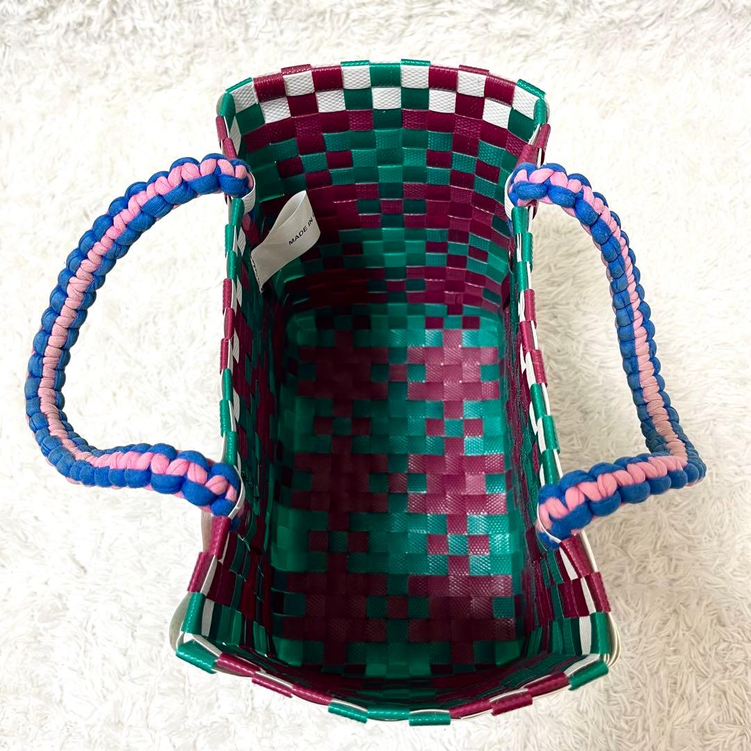 ✨定番品✨MARNI マルニ ピクニックバッグ カゴバッグ ジャージーハンドル