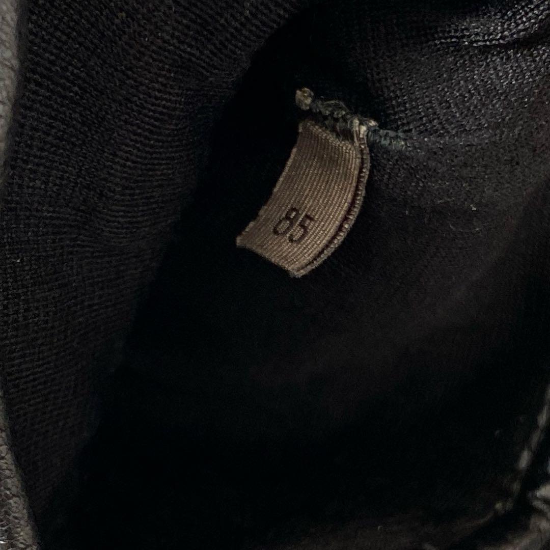 ボッテガヴェネタ レザー編み込みデザイン手袋 ブラック