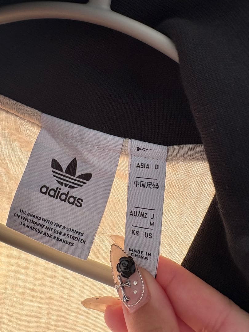 adidas ワッフル生地 トラックジャケット ジャージ