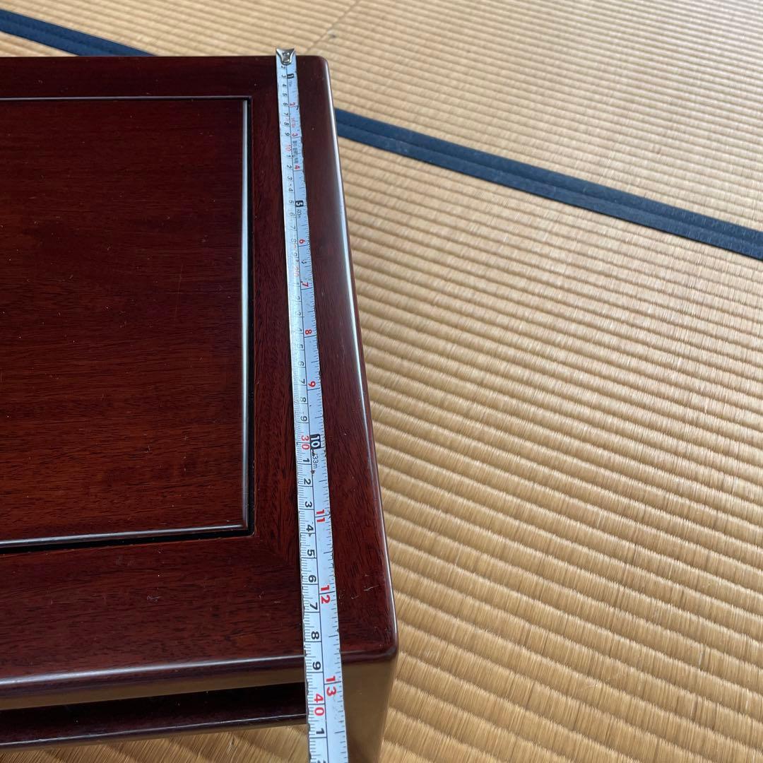 盆栽台 花台 飾り台 香炉台 花瓶台 サイドテーブル 木製 花梨材 20号