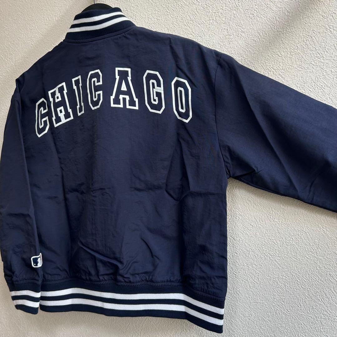 【150】MLB カブス　ブルゾン●スタジャン　ナイロンジャケット　アウター