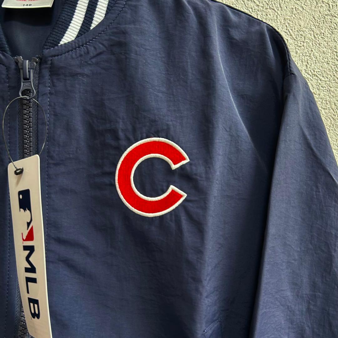 【150】MLB カブス　ブルゾン●スタジャン　ナイロンジャケット　アウター