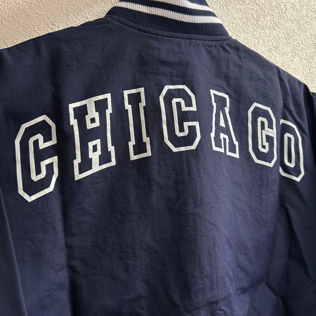 【150】MLB カブス　ブルゾン●スタジャン　ナイロンジャケット　アウター
