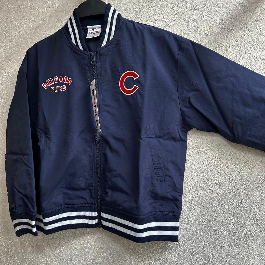 【150】MLB カブス　ブルゾン●スタジャン　ナイロンジャケット　アウター